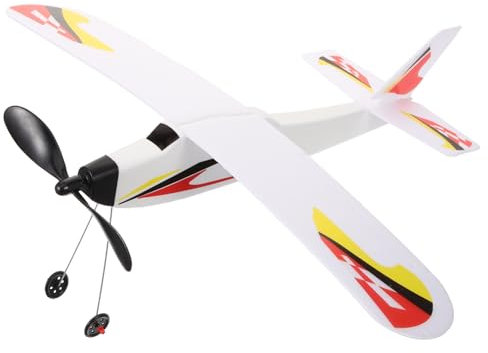 SUPVOX Model Elastic Band Airplane Boys and Girls' Airplane Toys Flight Toys Easy Assembly Random Style