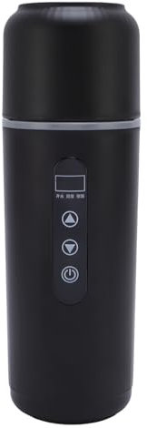 Chauffage de Voiture Portable Kettle, 500 Ml de Voyage électrique de Voyage 12v 24v Chaudière à Eau Tasse Chauffée pour Voyager, Camping, Activités de Plein Air (A)