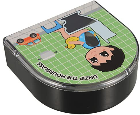 WEKADRIN Sablier Toilettes Timer Sablier Rotatif Minuterie Fonctionnelle Décoration Murale Salle De Bain Originale Et Ludique pour Classe