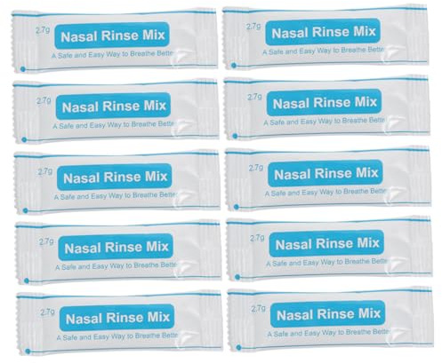 VILLFUL Nasal Rinse Salt Packets 2 Boxes 80 Sachets Physiological Saline Iodine-Free for Adult and Sinus Irrigation System Neti Pot Refill