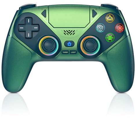 Nonbliep Wireless Controller for PS5/Slim/Pro/PC, Bluetooth Gamepad with Back Paddles, Speaker, Dual vibration, 6-Axis Sensor, Marco, Turbo, Touchpad and 3.5mm Audio Jack