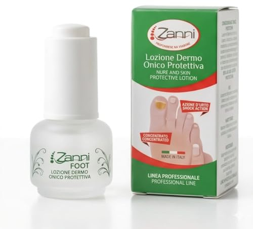 Zanni Gel Trattamento Micosi Unghie Piede, Antimicotico Naturale contro Funghi, Contrasta Ingiallimento, Migliora Aspetto di Unghie e Pelle di Piedi, Lozione Dermo Onico Protettiva, 15ml Made in Italy