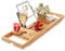 Extendable Wooden Bath Tray - Bamboo Bathroom Caddy Trays with Wine Glass, Candle, Phone, Tablet, Book Holder - Foldable Bath Board for Fantastic Bath Experience - Adjustable Bath Rack, Wood Table