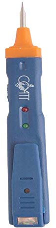 COATI Berührungsloser Spannungsprüfer, Wechsel- und Durchgangsprüfer, Spannungsprüfer mit akustischer und leuchtender Warnung, Schutzart IP44, inklusive 2 x AG13-Batterien