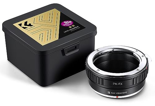 K&F Concept PK-FX Fit Objektiv Adapterring Objektivadapter für Pentax PK Objektiv auf Fujifilm X-Mount Bajonett Systemkamera Fuji Finepix X-T1,X-E2,X-E1,X-A1,X-M1,X-Pro1