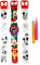 Armbanduhr [Digital] mit Armbändern, Micky Maus