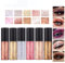 Allbestaye Diamant Glitter Eyeliner Flüssig Set Schimmer Metallic Eyeshadow Wasserdichte Makeup Kit 6 Farben