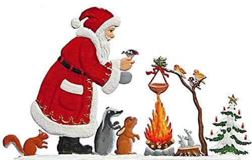 Wilhelm Schweizer Zinnfigur Nikolaus am Lagerfeuer