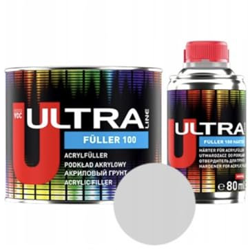 NOVOL 2K HS HIGH BUILD PRIMER KIT GREY 5:1 CAR BODY PAINT FILLER 480ML 0.5L