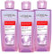 3x L'Oréal Paris Revitalift Acqua Micellare Rimpolpante Struccante con Acido Ialuronico Anti-Età per Viso e Occhi - 3 Flaconi da 200ml ognuno