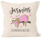 MoonWorks SpecialMe® Kissen-Bezug personalisiert Schnarchecke mit Namen Faultier persönliche Geschenke Frauen Kinder lustig Natur 40cm x 40cm