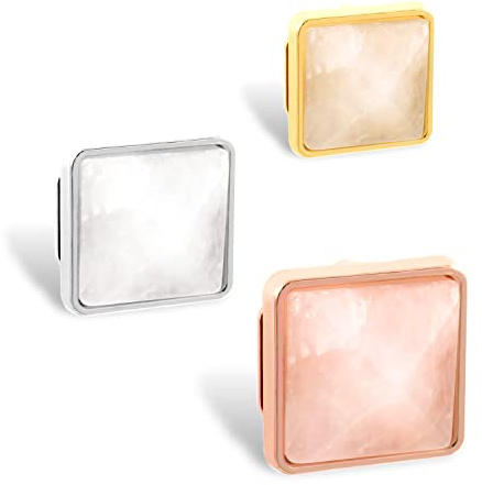 THIORA Charmband Charms | 'Quartz' Anhänger | Pink Pyramid Charm | Mesh Armband Charm