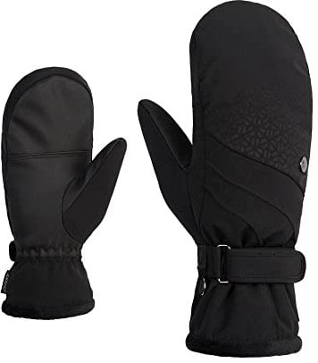 Ziener Damen KASANDRA Ski-Fäustling/Wintersport | extra warm atmungsaktiv G-Loft, black, 6,5