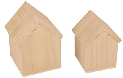 Set mit 2 Häusern und Deckel