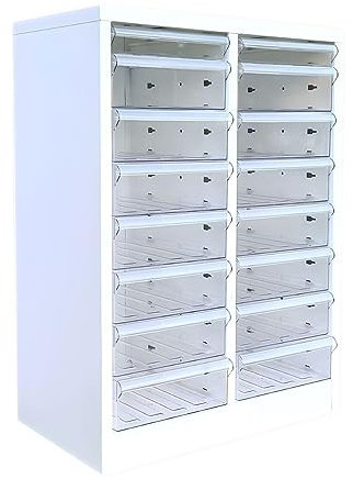 Syskan Büro Organizer Sortierstation mit 16 Schubladen, Ablage für Dokumente Prospekte Papiere, Dokumentenablage