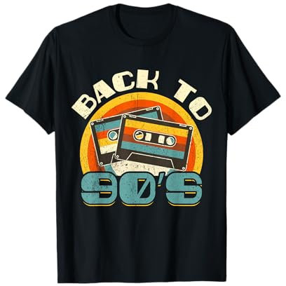 Back To 90's Kasette Musikplayer Ghettoblaster Musikfan T-Shirt