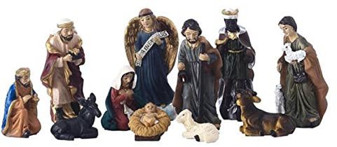 Rachlicy Krippen Miniaturfiguren Weihnachten Inspirierende Mini Harzornamente 12 Weihnachtsornamente