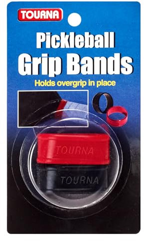 Tourna 2 Stück pro Packung Griffbänder, rot/schwarz