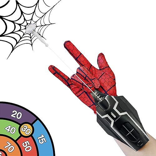 Lanceur de Toile d'araignée - Lanceur de Corde Automatique sans Blocage USB Rechargeur électrique Cadeaux pour Enfants Jeu de rôle de Super-héros