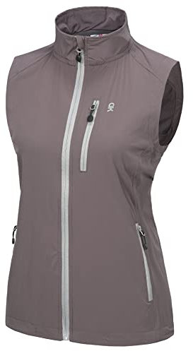 Little Donkey Andy Women's Outdoor Stretchy Cooler Quick Dry Stand Up Vest Eisengrau S