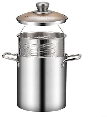 EpheyFIF Casserole à asperges – Cuiseur vapeur pour asperges légumes, spaghetti, pâtes – Cuiseur vapeur avec panier amovible et couvercle, S9AF8EUE575ZE599ZW01IR63D7LI75