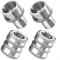 Lot de 4 raccords Rapides en Acier Inoxydable, kit de déconnexion Rapide M22-3/8, Design résistant à la