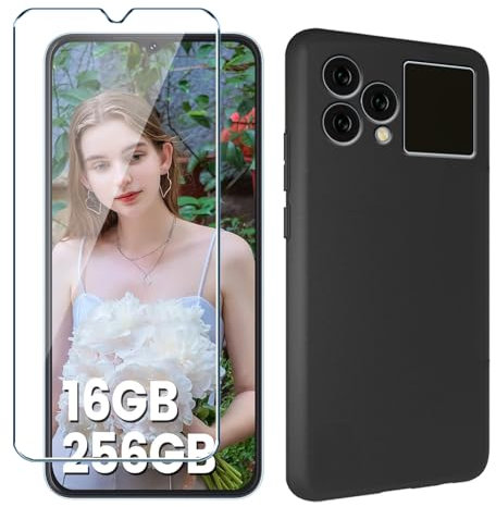 Xiangyun Cover per Cubot Hafury V1 Custodia + 1 X Film di Vetro Temperato protezione- Caso Silicone Nero Protettiva TPU Bumper Morbido Shell Case (6.58)