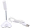 iFutniew Micro USB pour ordinateur portable, micro vocal haute sensibilité, mini studio avec support, jeu et conférence pour PC, blanc