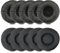 Ohrpolster für Plantronics Headset, 50mm Ersatz Ohrpolster Abdeckungen Ohrpolster Kompatibel mit Plantronics Blackwire 3210 3220 3320 C3225 HW261N HW510 Jabra PRO 920 930 9450 Biz 2300 2400 (10 Stück)