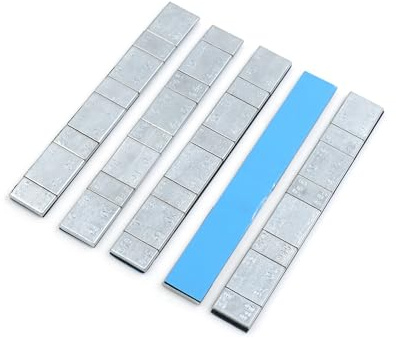 TUCKBOLD 2.1oz Wheel Balance Weights Strips for Motorcycle 134 x 18mm 5pcs | Wheel Balance Weights Strips for Motorcycle