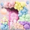 Luftballon Girlande Pastell, 133 Stück 5 10 12 18 Zoll Regenbogen Ballon Girlande Geburtstag Set, Macaron Rosa Blau Lila Luftballon Grün Gelb Latex ballons für Geburtstag Babyparty Hochzeit Party