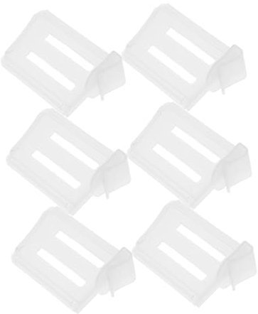 UKCOCO Organizer Per Porta Frigorifero Regolabile in 6 Pezzi Organizer Per Cassetti Frigorifero Divisori Per Ripiani Facili Da Installare Per Cucina