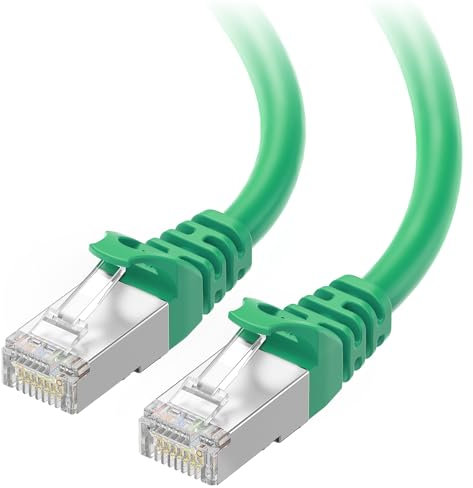 Cable Matters 10Gbps Snagless Shielded Cat 6A Ethernet Cable - 10ft, Cat 6A Cable, Cat6A Cord, Ethernet Cord, Green