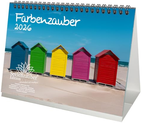 Seelenzauber Farbenzauber DIN A5 Tischkalender für 2026 Farben Colours