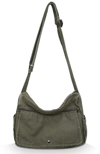X SIM FITNESSX Bandolera de lona unisex de tela Oxford, para uso diario, oficina y viajes