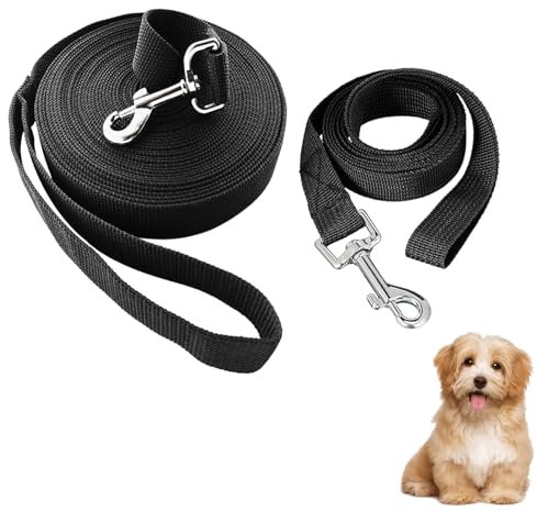 2 Stück Biothane Schleppleine, Schleppleine 5m, Schleppleine Hund Laufleine für Spaziergang, Reißfeste Trainingsleine Schleppleine für Mittlere Kleine Hunde Ideal zum Spielen.