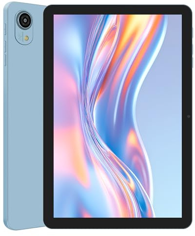 Haehne Tablet Android da 10 Pollici, Doppia Fotocamera, WiFi, Bluetooth, Blu