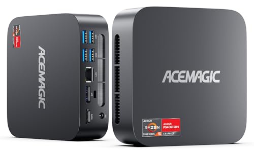 ACEMAGIC Kron Mini K1 Mini PC, AMD Ryzen 5 7430U (6C/12T, Fino a 4.3 GHz), Mini Computer 32GB DDR4 RAM 512GB M.2 2280 SSD,AMD Radeon Graphics, BT 5.2/WIFI 6 per Ufficio,Studio,Business