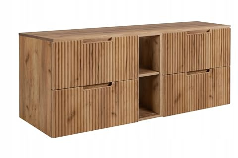 Rodan Moderne Möbel - Schrank Goldene Eiche - Möbelstück - Bastelregal – Bastelplatte 60 cm + 60 cm + 140 cm