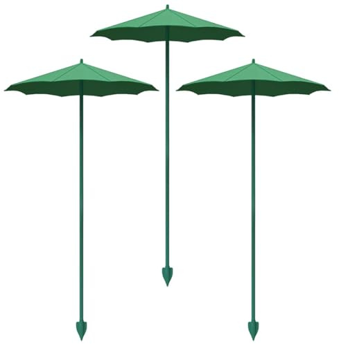 Ombrello Per Piante Da Esterno - 3 Pezzi 26.5cm Pieghevole Ombrellini Ombreggianti Per Piante In Vaso Balcone Giardino - Protezione Solare Ombrello Parasole Per Piantes - Ombrellino Per Piantes Sole