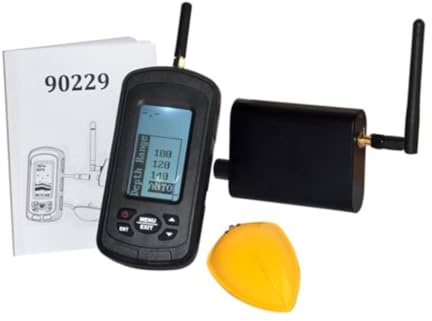 Kabelloses Fischfinder Echolot mit 3,0 Zoll LCD Display, Tiefenbereich bis 30 Meter, 300 Meter Reichweite für Süß- und Salzwasser