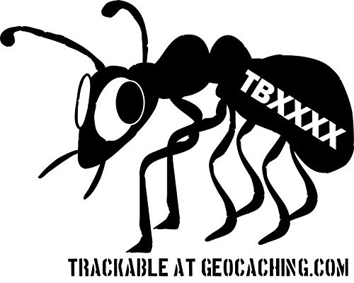 geo-versand Bugsy Travel Bug Geocaching Aufkleber Autoaufkleber trackbar mit Nummer Tb trackable Sticker