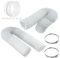 SPARES2GO Extralanges Schlauch-Set mit Anschlussring für Amica-Wäschetrockner, 100 mm Durchmesser, 4 + 6 m Schlauch)