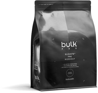 Bulk Elevate, Pre Workout Supplement Powder, Cherry Cola, 660 g, Packaging May Vary