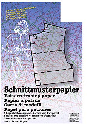 CREATIV DISCOUNT® NEU Schnittmusterpapier 100x150cm, 5 Bogen gefalzt