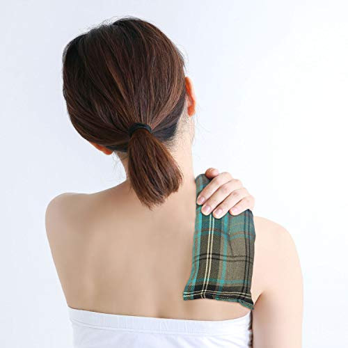 Microwavable Heat Pack - Lavender Scented 700g Natural Wheat Bag - Turquoise Tartan