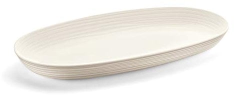 Guzzini Tierra Vassoio da Portata, Pio&Tito Toso, 41 x 22.9 x H 4.2 cm, 5000 cc, Bianco