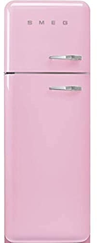 Smeg Left Hand Hinge FAB30LPK5 Fridge Freezer - Pink - D Rated