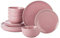 Waterside - 12 Piece Bubble Gum Pink Dinner Set