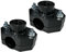 AERZETIX - C51887 - Lot de 2 Colliers de Prise en Charge pour Tuyau Ø25 - Filetage 1/2'' - à 2 boulons - Collier de dérivation de conduites Secondaires